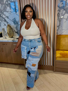 Patch Em’ Up Pants - Big House Of Fashion