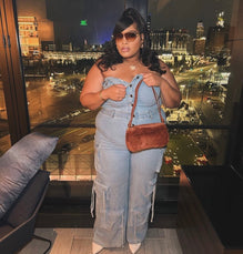 Strapless Babe Denim Jumpsuit - Big House Of Fashion